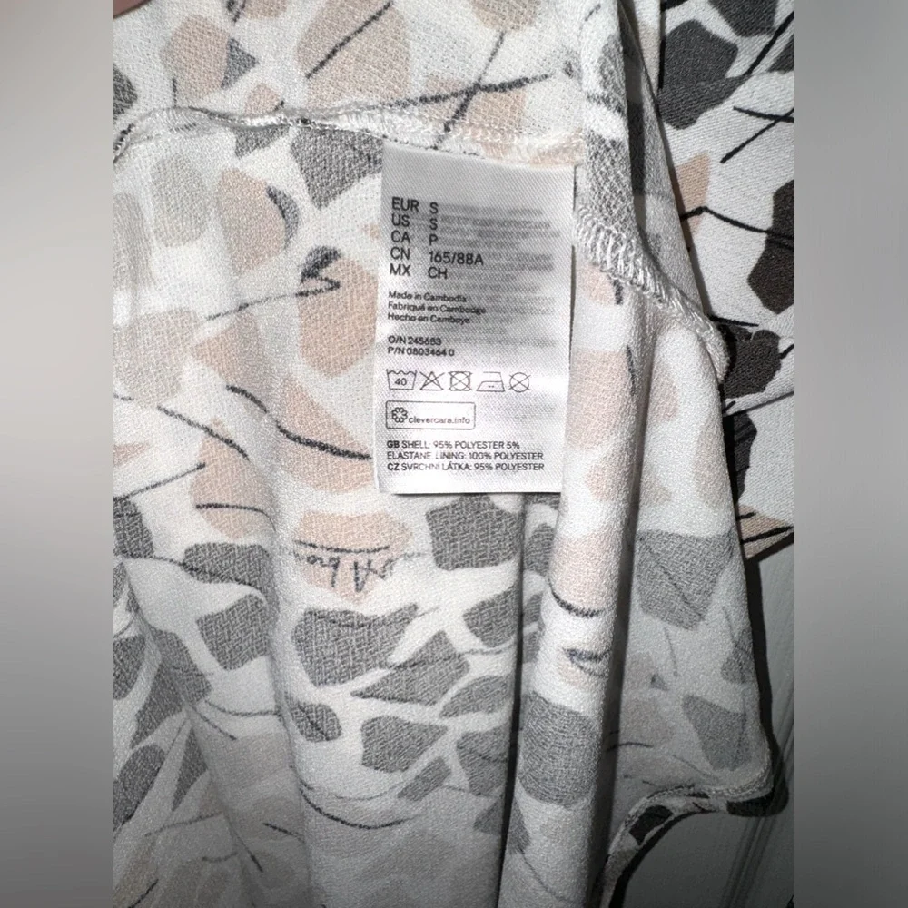 H&M x Richard Allen: Crêped Wrap-front Dress (Size S) - Picture 6 of 7